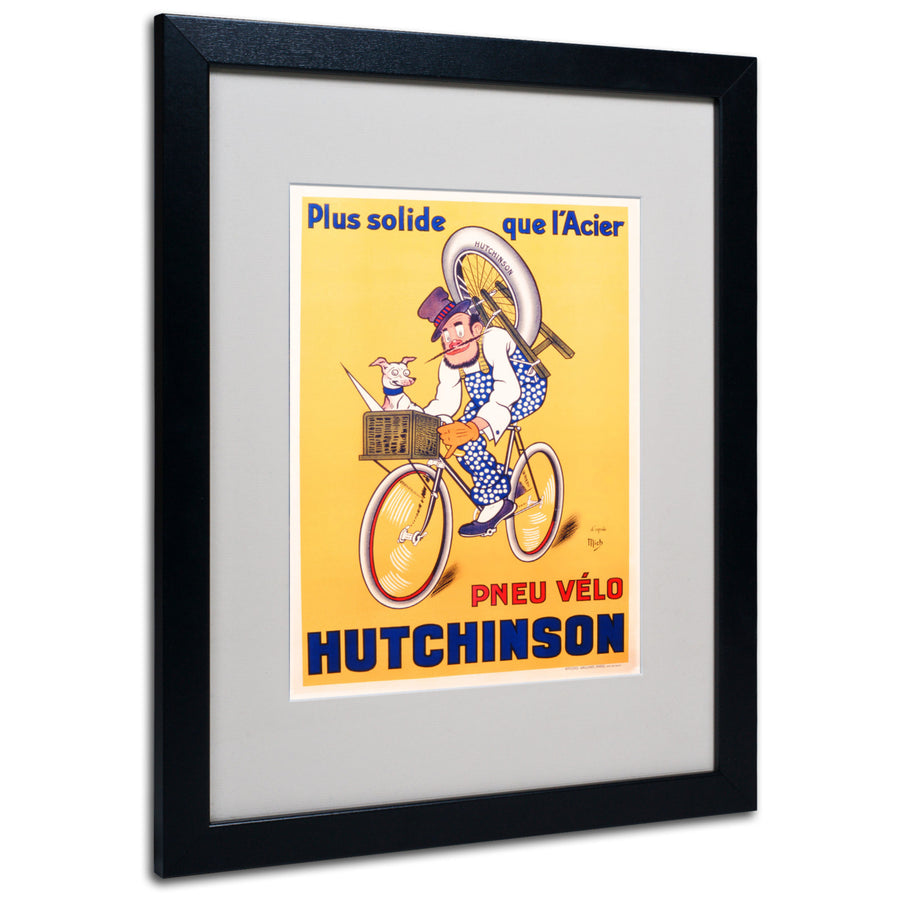 Mitch Liebeaux Hutchinson Tires 1937 Black Wooden Framed Art 18 x 22 Inches Image 1