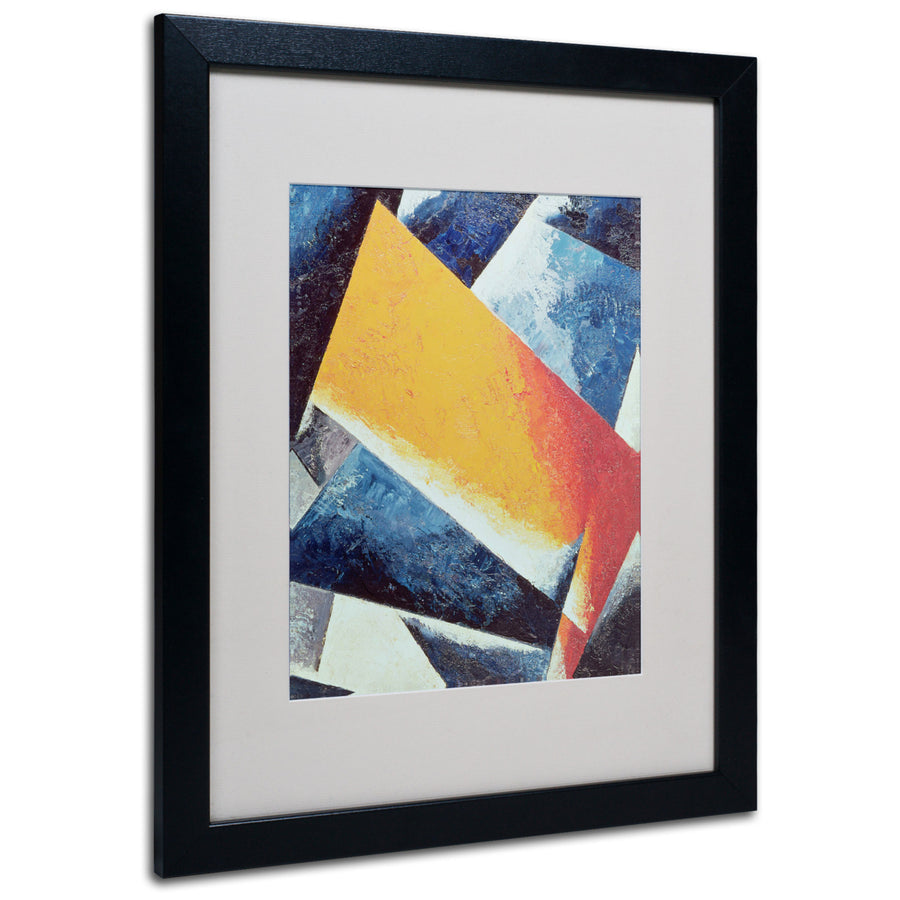 Lyubov Popova Architectonic Composition Black Wooden Framed Art 18 x 22 Inches Image 1