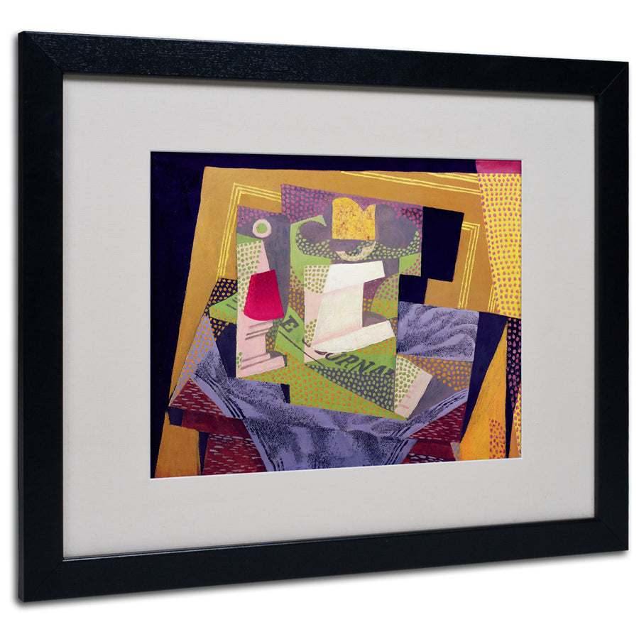 Juan Gris Composition on a Table 1916 Black Wooden Framed Art 18 x 22 Inches Image 1