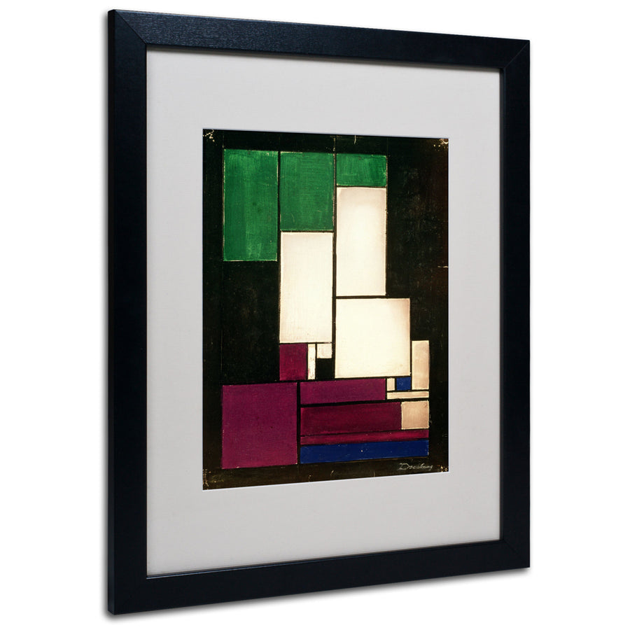 Theo van Doesburg Composition 1922 Black Wooden Framed Art 18 x 22 Inches Image 1