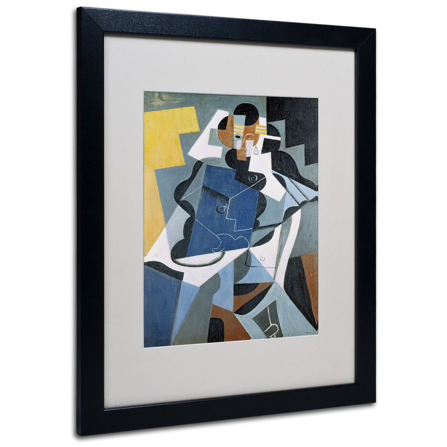 Juan Gris Figure of a Woman 1917 Black Wooden Framed Art 18 x 22 Inches Image 1
