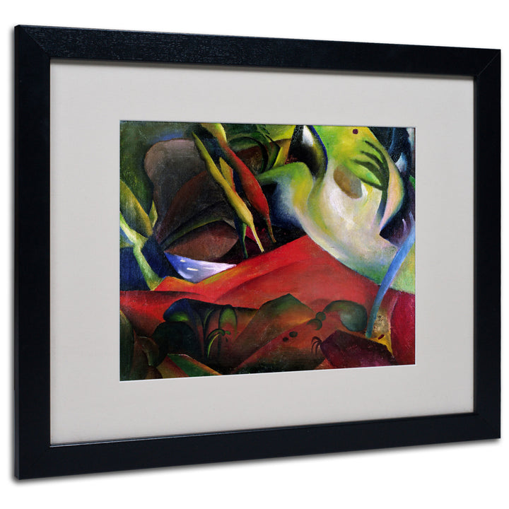 August Macke The Storm 1911 Black Wooden Framed Art 18 x 22 Inches Image 1