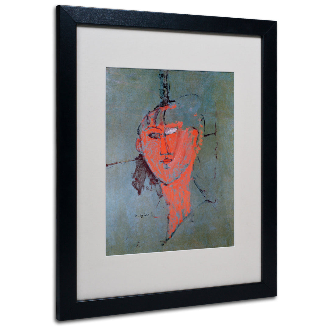 Amadeo Modigliani The Red Head 1915 Black Wooden Framed Art 18 x 22 Inches Image 1