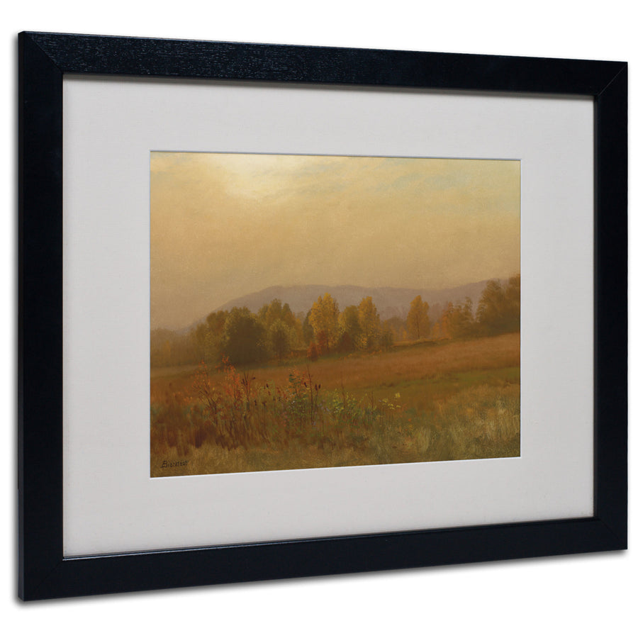 Albert Bierstadt Autumn Landscape Black Wooden Framed Art 18 x 22 Inches Image 1