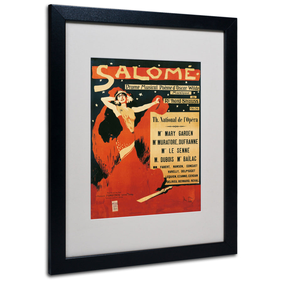 Richard Strauss Poster of Opera Salome Black Wooden Framed Art 18 x 22 Inches Image 1