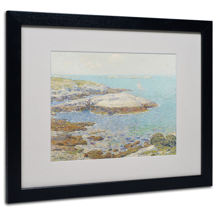 Childe Hassam Isles of Shoals 1899 Black Wooden Framed Art 18 x 22 Inches Image 1