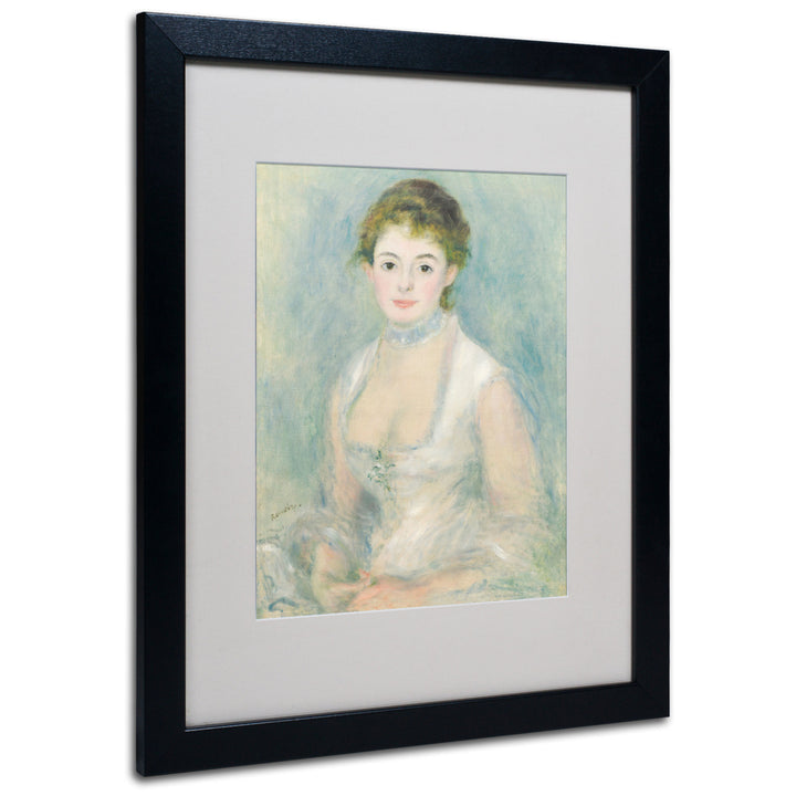 Pierre Renoir Madame Henriot 1876 Black Wooden Framed Art 18 x 22 Inches Image 1