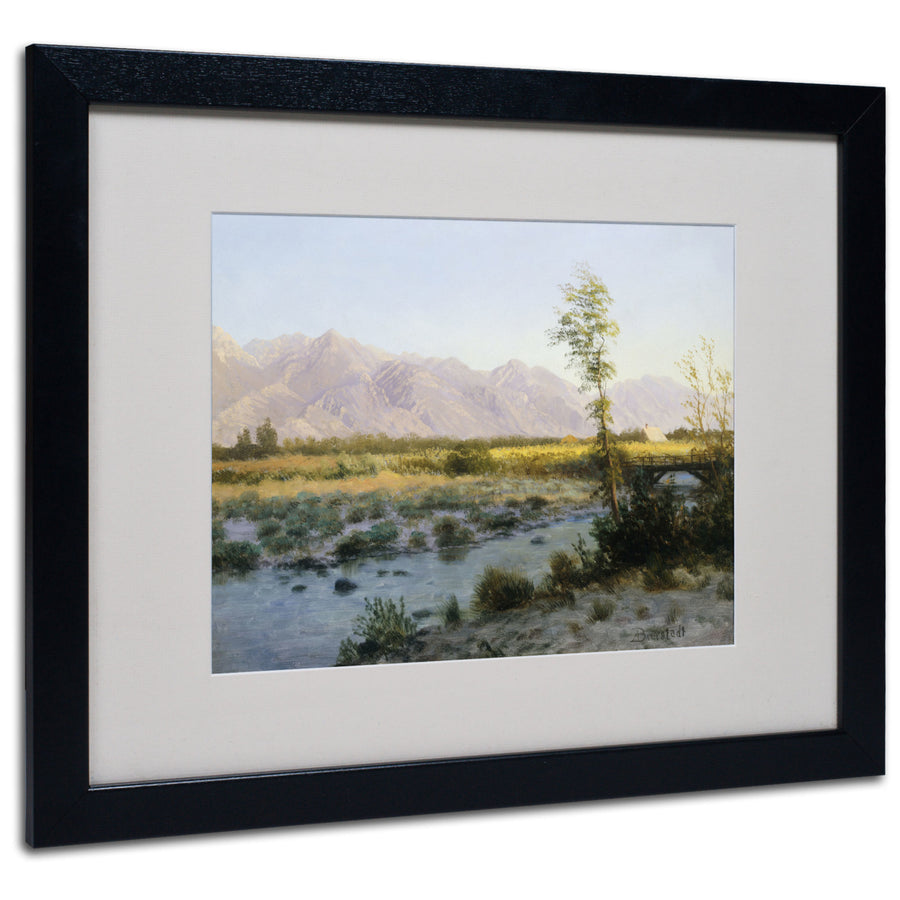 Albert Bierstadt Prairie Landscape Black Wooden Framed Art 18 x 22 Inches Image 1