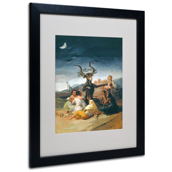 Francisco Goya The Witches Sabbath Black Wooden Framed Art 18 x 22 Inches Image 1