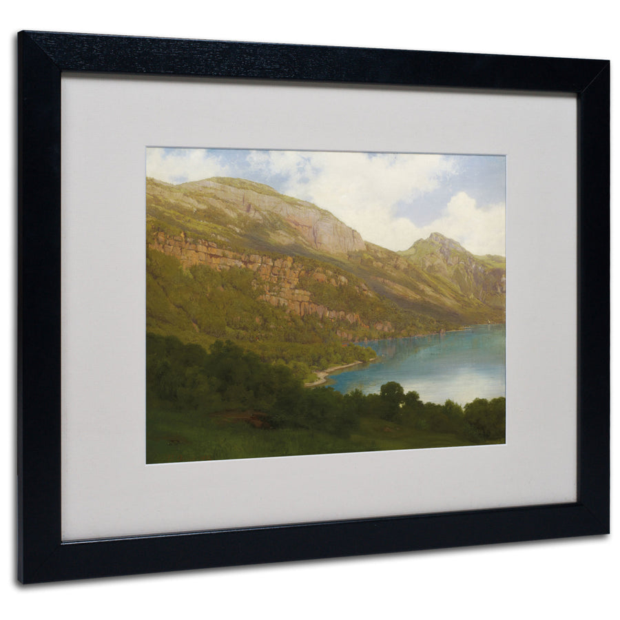 Robert Zund View from the Rigi Black Wooden Framed Art 18 x 22 Inches Image 1