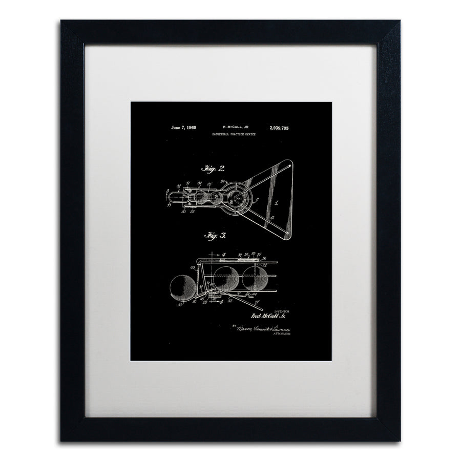 Claire Doherty Practice Device Patent Part 2 Black Black Wooden Framed Art 18 x 22 Inches Image 1