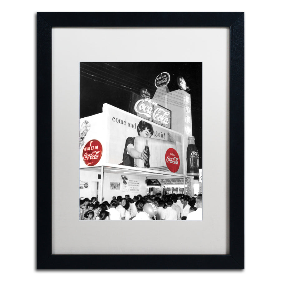 Coca Cola Color Splash Vintage Photography 8 Black Wooden Framed Art 18 x 22 Inches Image 1