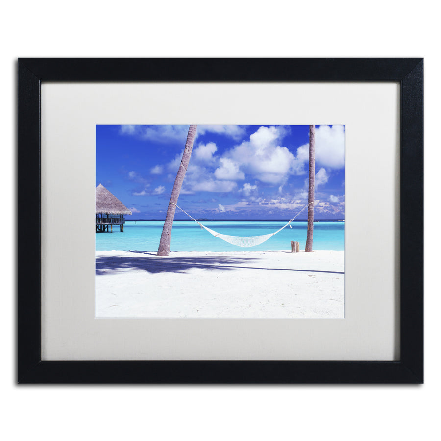 David Evans View for One-Maldives Black Wooden Framed Art 18 x 22 Inches Image 1