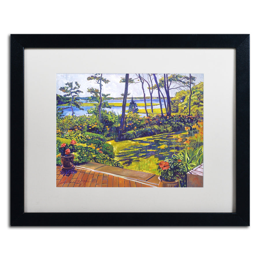 David Lloyd Glover Ocean Lagoon Garden Black Wooden Framed Art 18 x 22 Inches Image 1