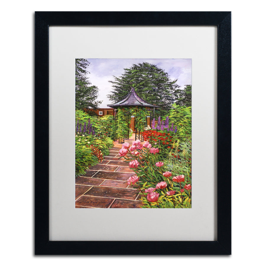 David Lloyd Glover Carrington Garden Black Wooden Framed Art 18 x 22 Inches Image 1