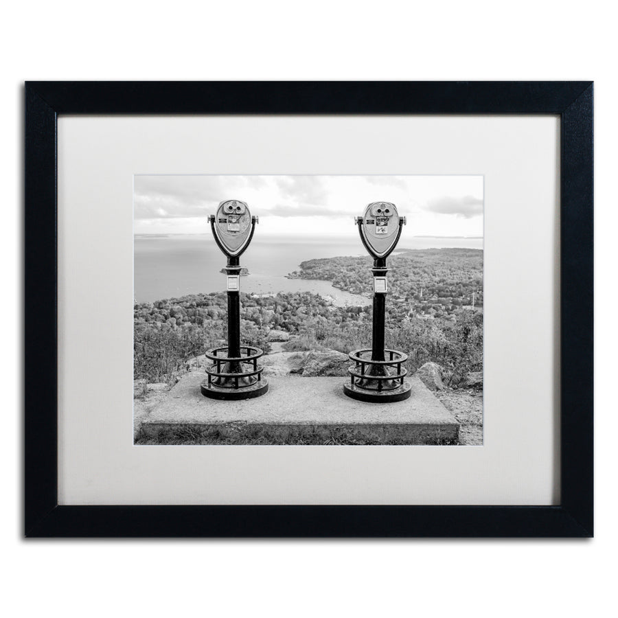 Preston Tower Viewers BW Black Wooden Framed Art 18 x 22 Inches Image 1