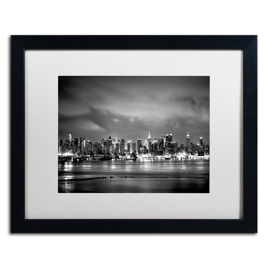 Preston York Skyline Black Wooden Framed Art 18 x 22 Inches Image 1