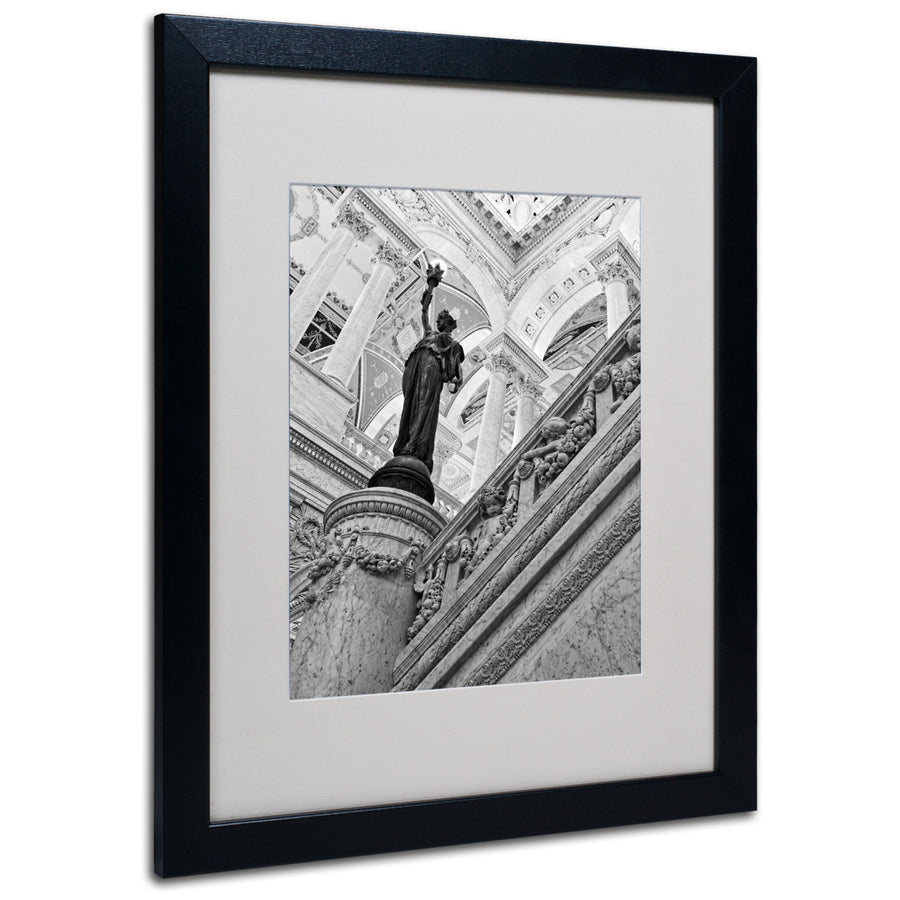 Gregory OHanlon Library of Congress Black Wooden Framed Art 18 x 22 Inches Image 1