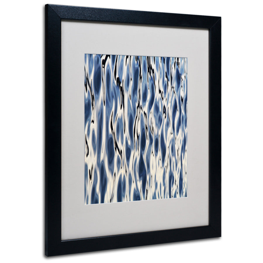 Gregory Ohanlon Wavelets Black Wooden Framed Art 18 x 22 Inches Image 1