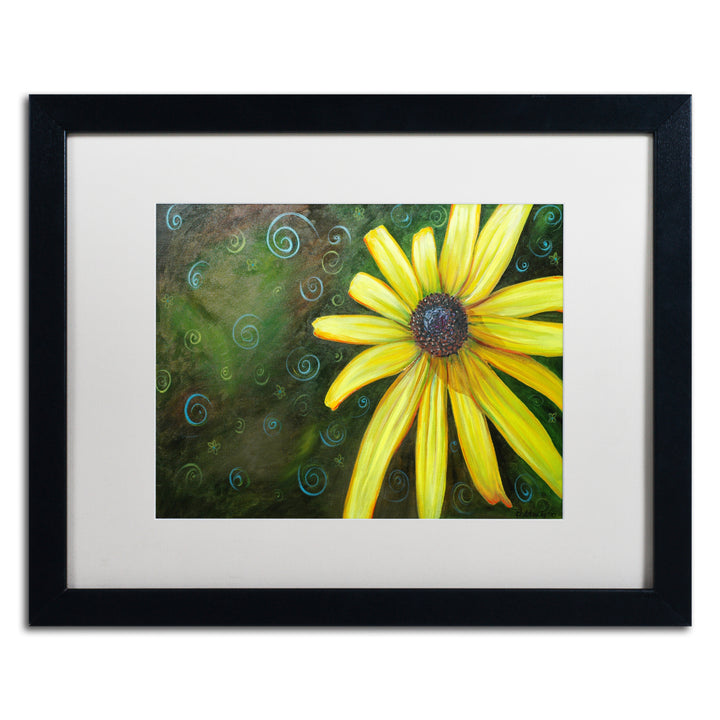 Jennifer Redstreake Black Eyed Susan Black Wooden Framed Art 18 x 22 Inches Image 1