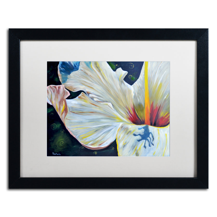 Jennifer Redstreake Hibiscus Black Wooden Framed Art 18 x 22 Inches Image 1