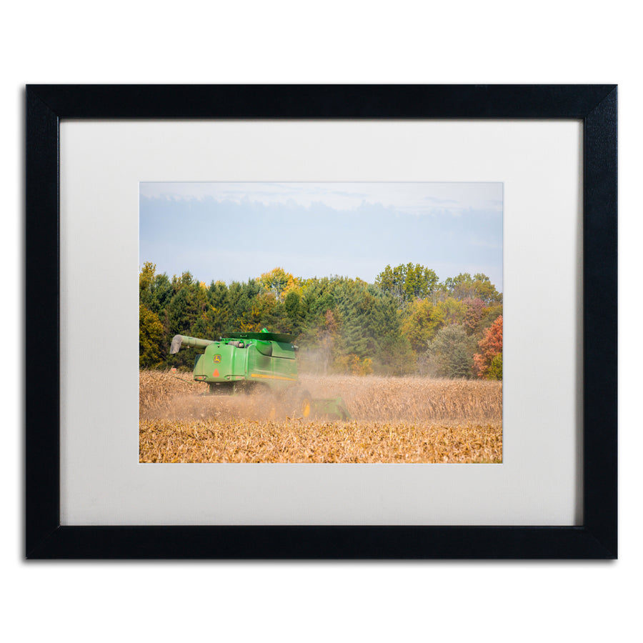 Jason Shaffer John Deere Black Wooden Framed Art 18 x 22 Inches Image 1