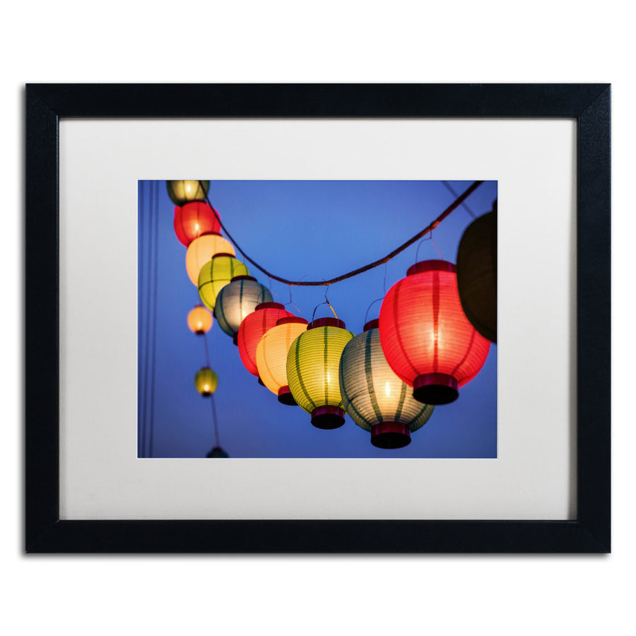 Jason Shaffer Oberlin Lanterns Black Wooden Framed Art 18 x 22 Inches Image 1