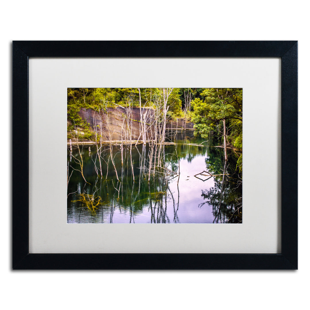 Jason Shaffer Quarries 2 Black Wooden Framed Art 18 x 22 Inches Image 1