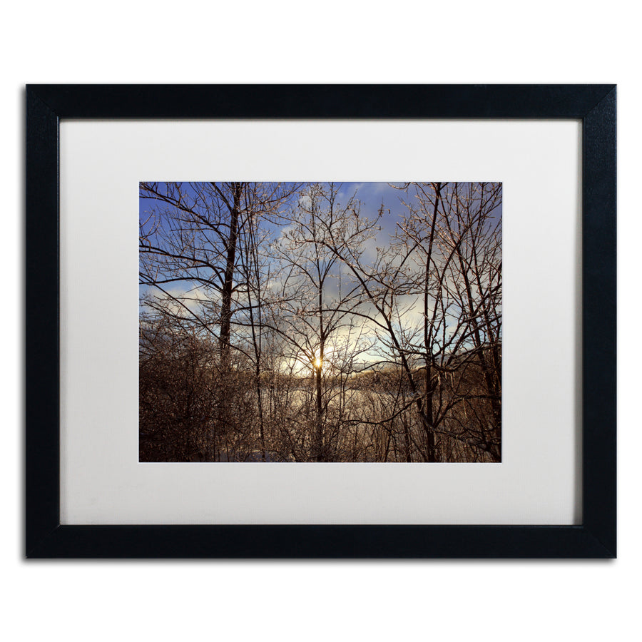 Jason Shaffer South Amherst Quarries Black Wooden Framed Art 18 x 22 Inches Image 1