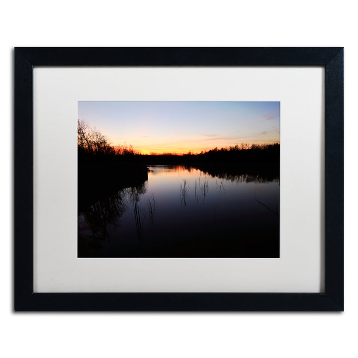 Jason Shaffer South Amherst Quarries 2 Black Wooden Framed Art 18 x 22 Inches Image 1