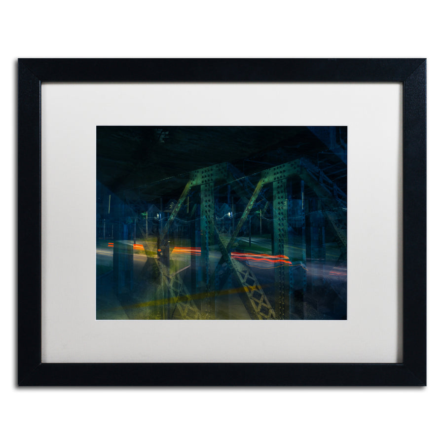 Jason Shaffer Vampire Bridge Black Wooden Framed Art 18 x 22 Inches Image 1