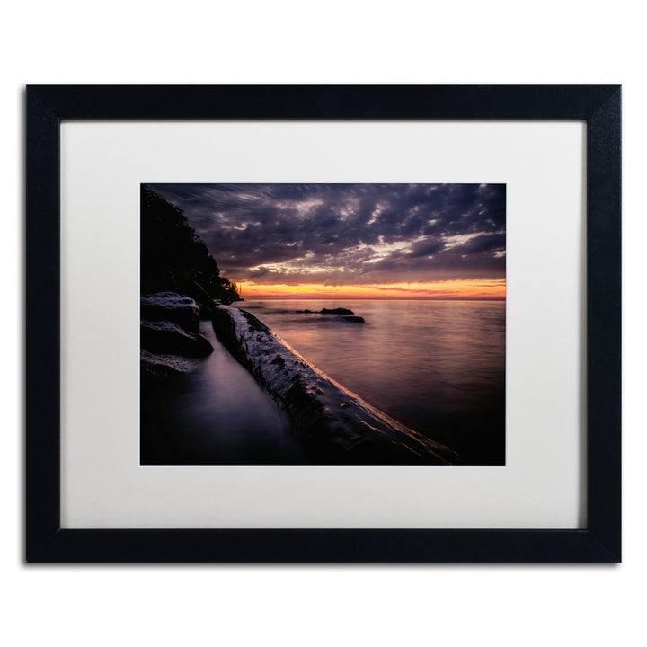 Jason Shaffer Vermilion Sunset Black Wooden Framed Art 18 x 22 Inches Image 1