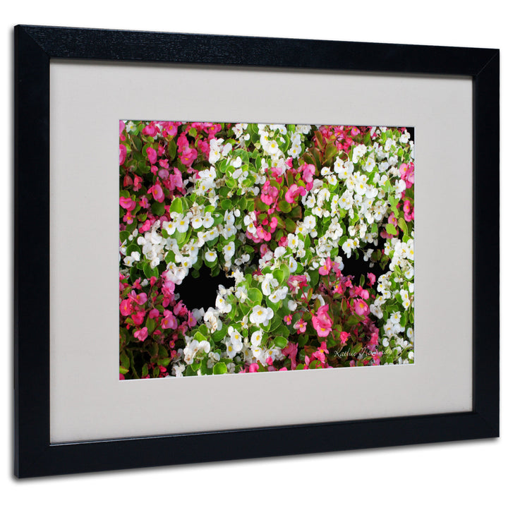 Kathie McCurdy Begonia Garden Black Wooden Framed Art 18 x 22 Inches Image 1