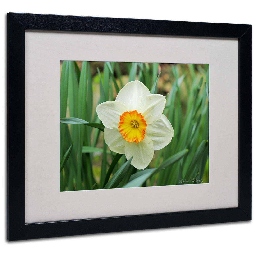 Kathie McCurdy Furnace Run Daffodil Black Wooden Framed Art 18 x 22 Inches Image 1