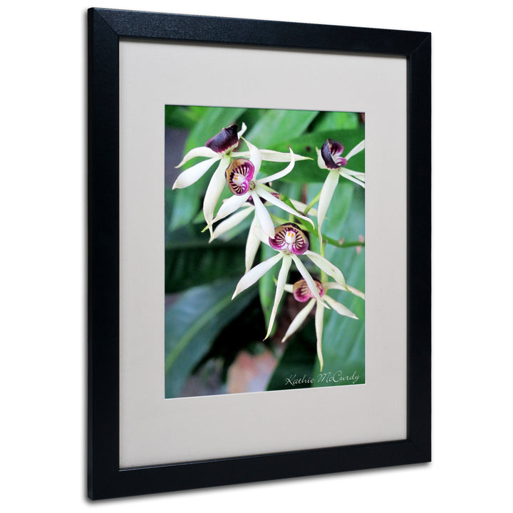 Kathie McCurdy Orchids II Black Wooden Framed Art 18 x 22 Inches Image 1