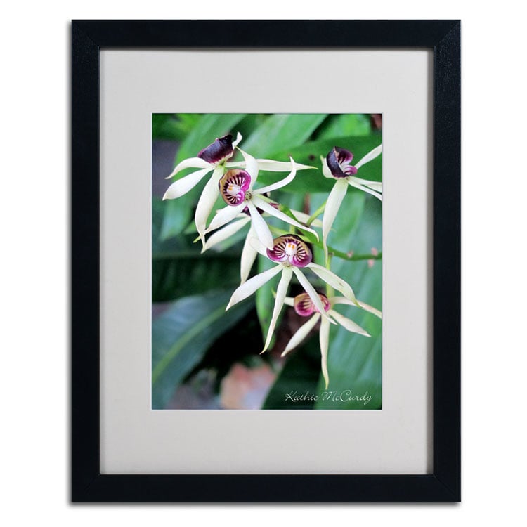 Kathie McCurdy Orchids II Black Wooden Framed Art 18 x 22 Inches Image 2