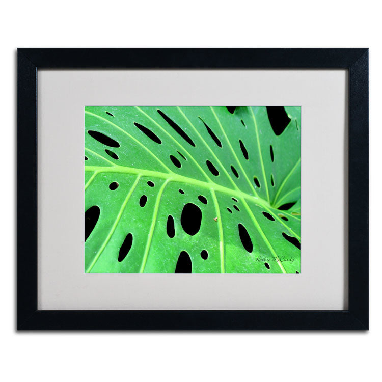 Kathie McCurdy Tropical Leaf Black Wooden Framed Art 18 x 22 Inches Image 2