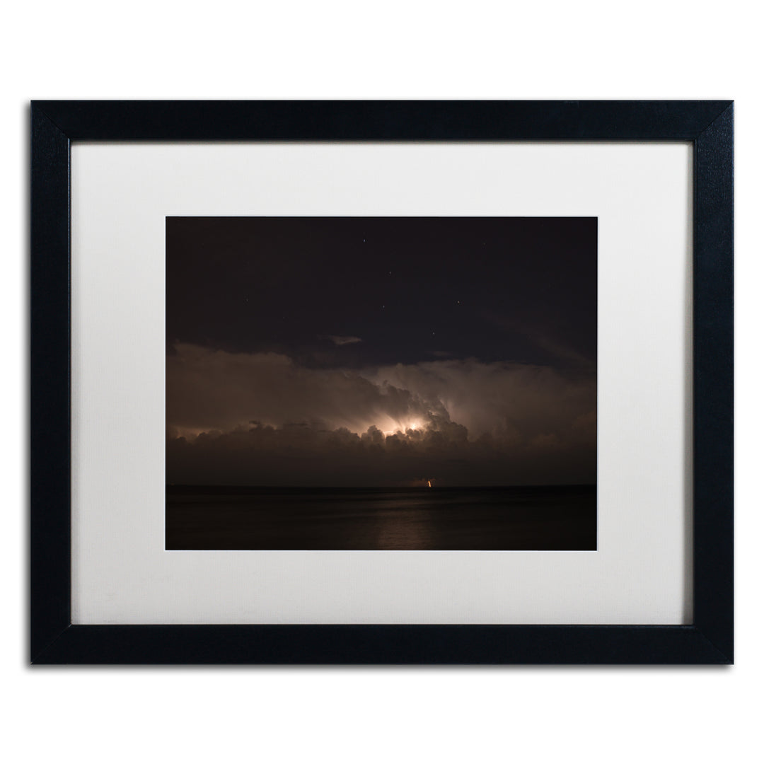 Kurt Shaffer Big Dipper Thunderstorm Black Wooden Framed Art 18 x 22 Inches Image 1