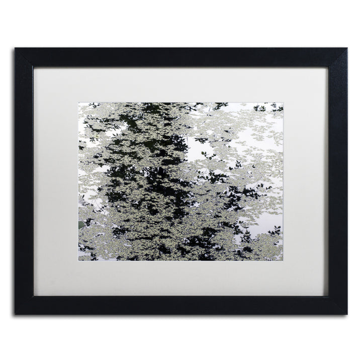 Kurt Shaffer Marsh Abstract Black Wooden Framed Art 18 x 22 Inches Image 1