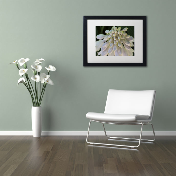 Kurt Shaffer Hosta Flower Abstract Black Wooden Framed Art 18 x 22 Inches Image 2