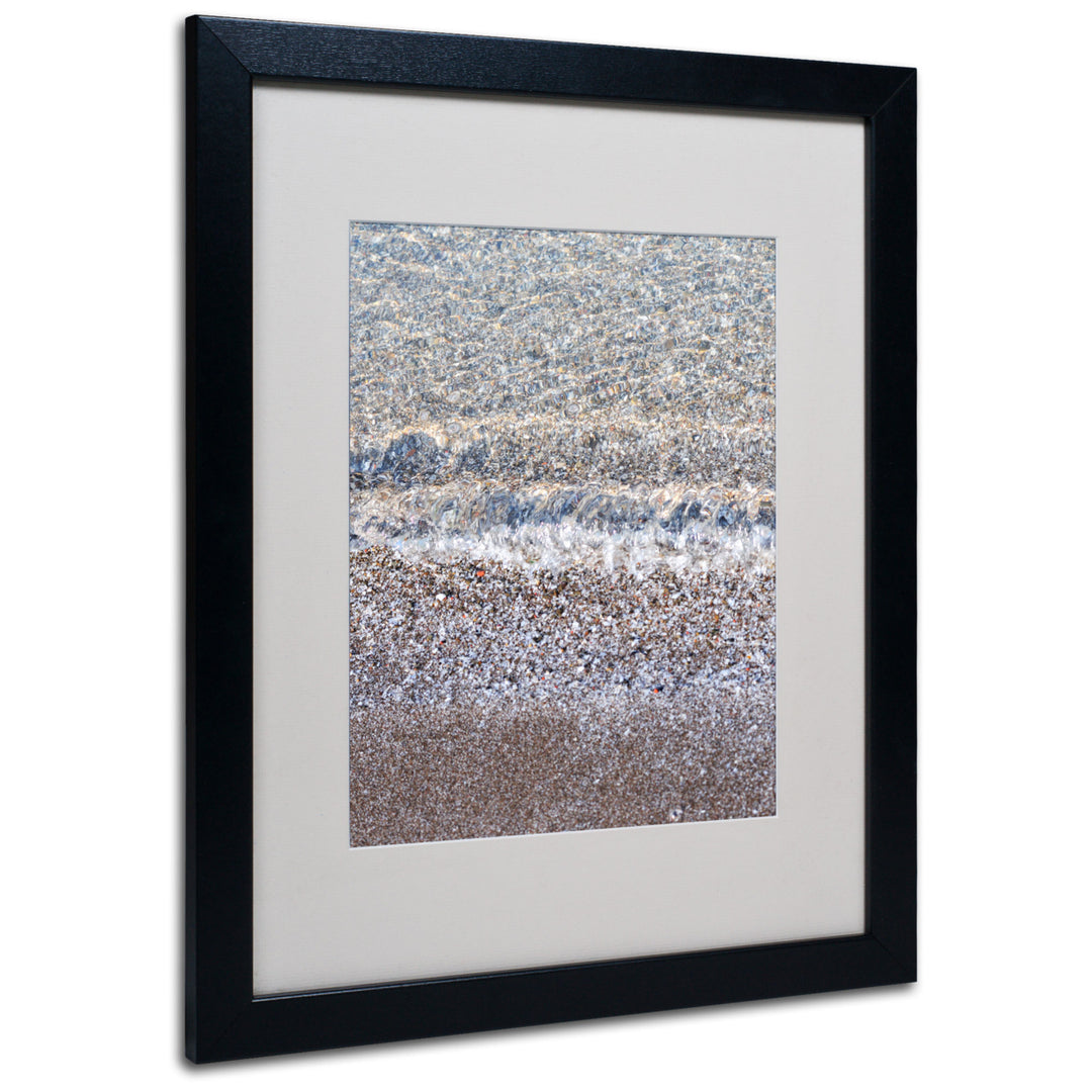 Kurt Shaffer Lakeshore Abstract 2 Black Wooden Framed Art 18 x 22 Inches Image 1