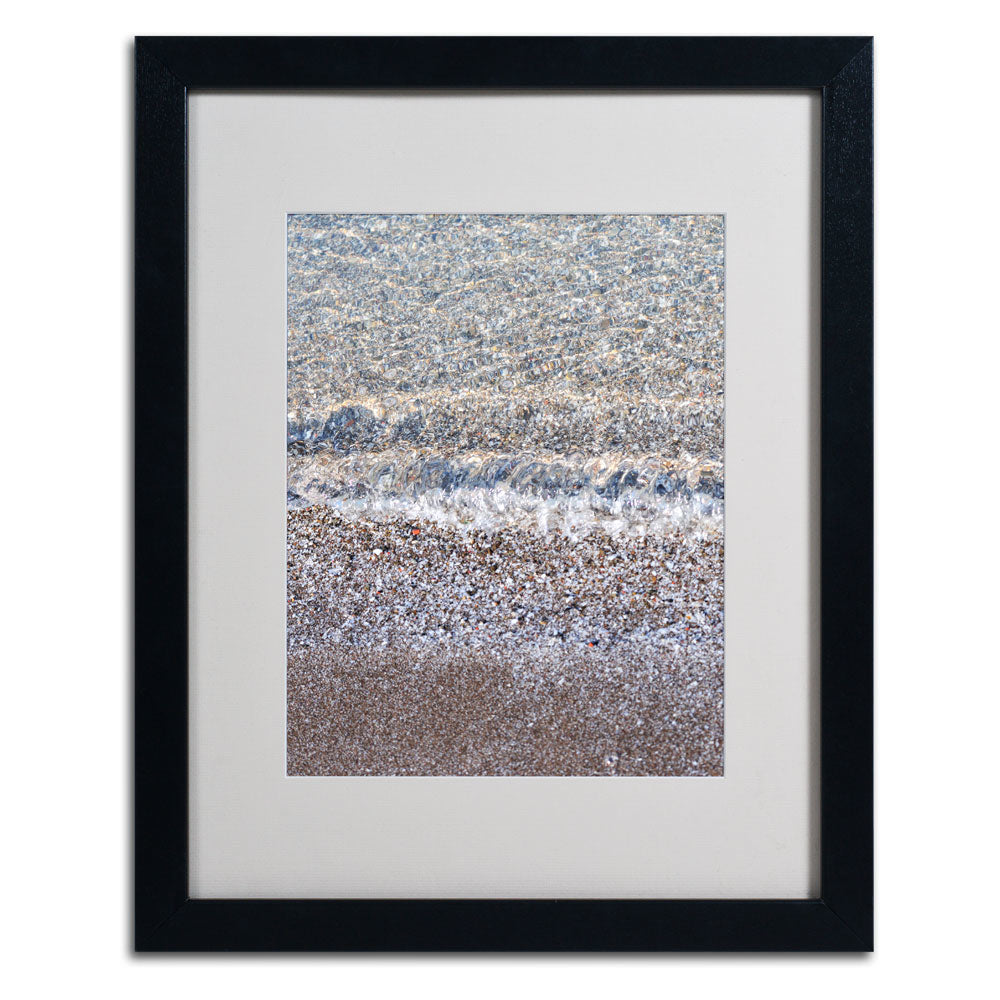 Kurt Shaffer Lakeshore Abstract 2 Black Wooden Framed Art 18 x 22 Inches Image 3