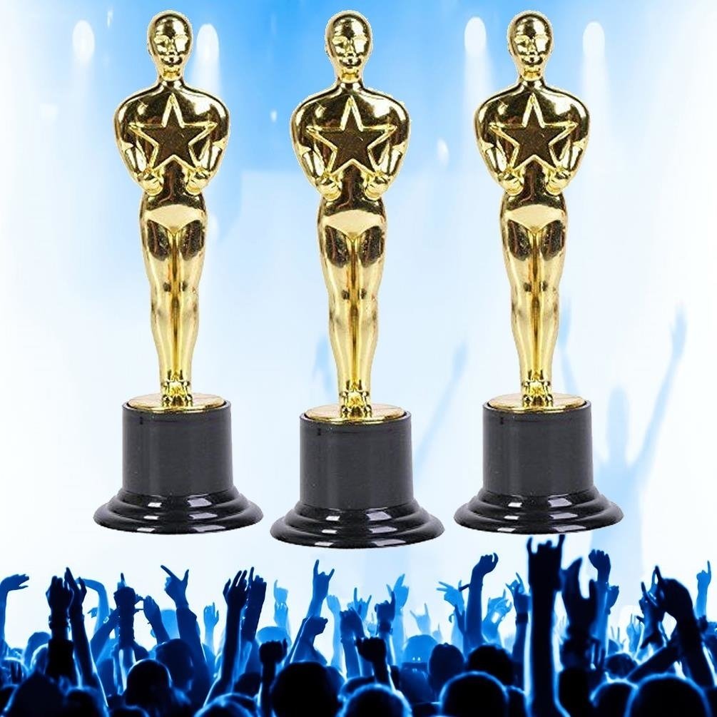 Millennial Participation Gold Trophy 3pk Novelty Party Favor Awards Set Image 1