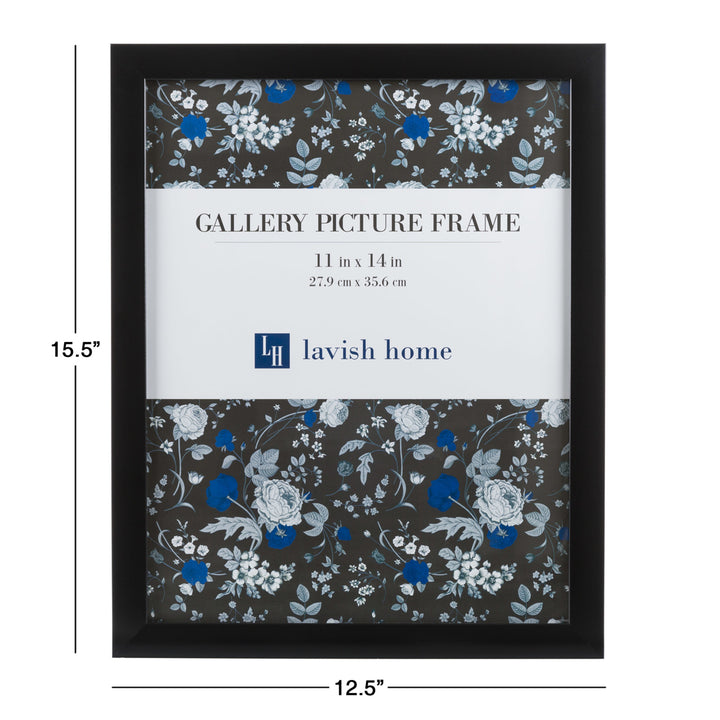 Picture Frame Set, 11x14 Frames Pack For Picture Gallery Wall With Stand and Hanging Hooks, Set of 6  (Black) Image 3