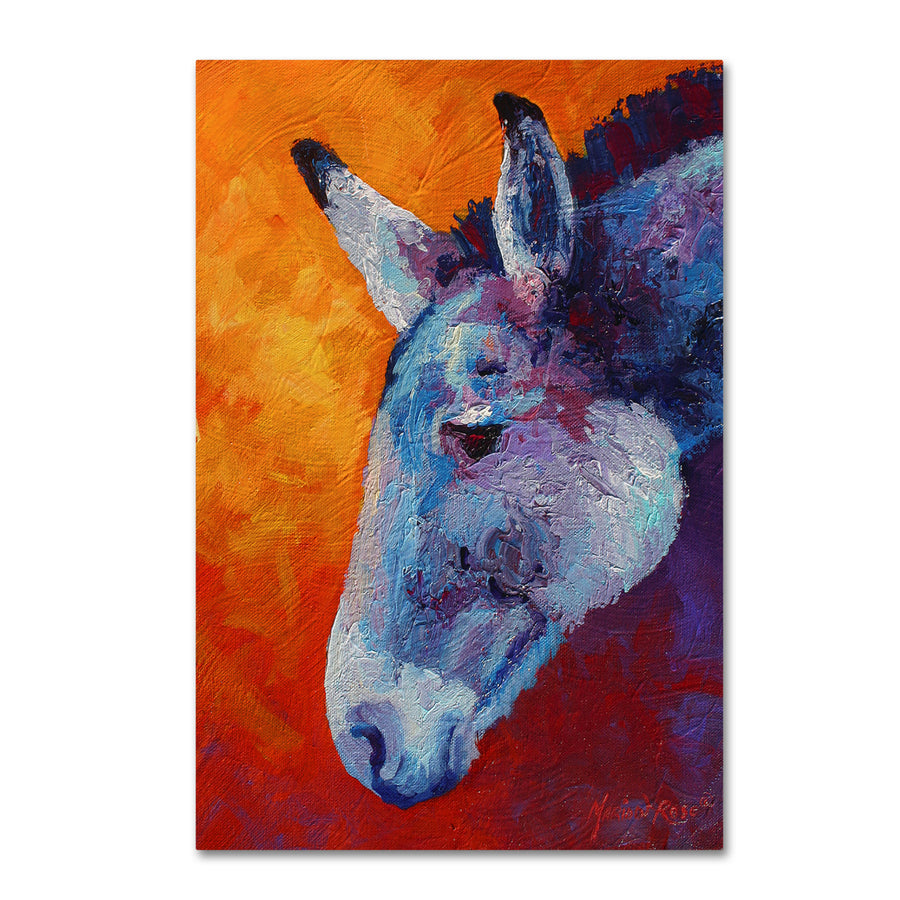 Marion Rose Burro IV Ready to Hang Canvas Art 12 x 19 Inches Made in USA Image 1