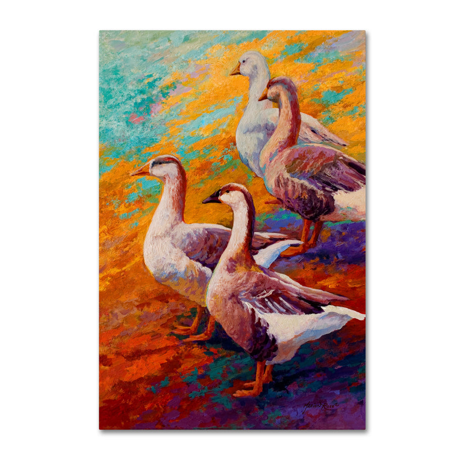 Marion Rose Gaggle Of 2 Ready to Hang Canvas Art 12 x 19 Inches Made in USA Image 1