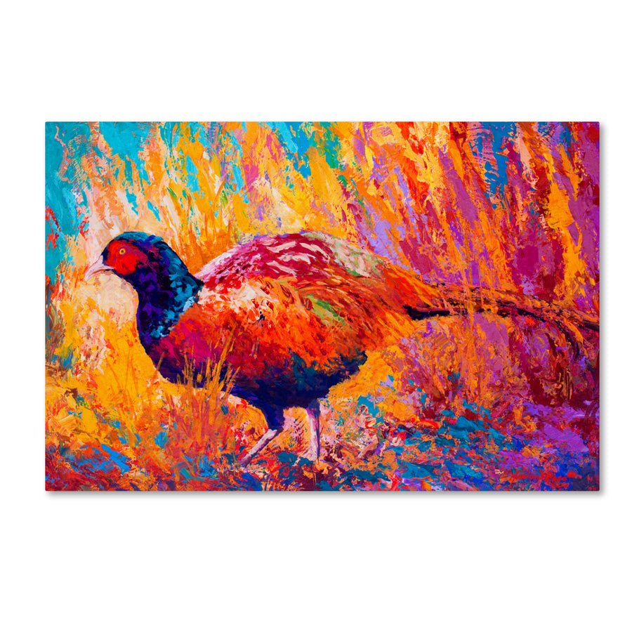 Marion Rose Pheasant Ready to Hang Canvas Art 12 x 19 Inches Made in USA Image 1