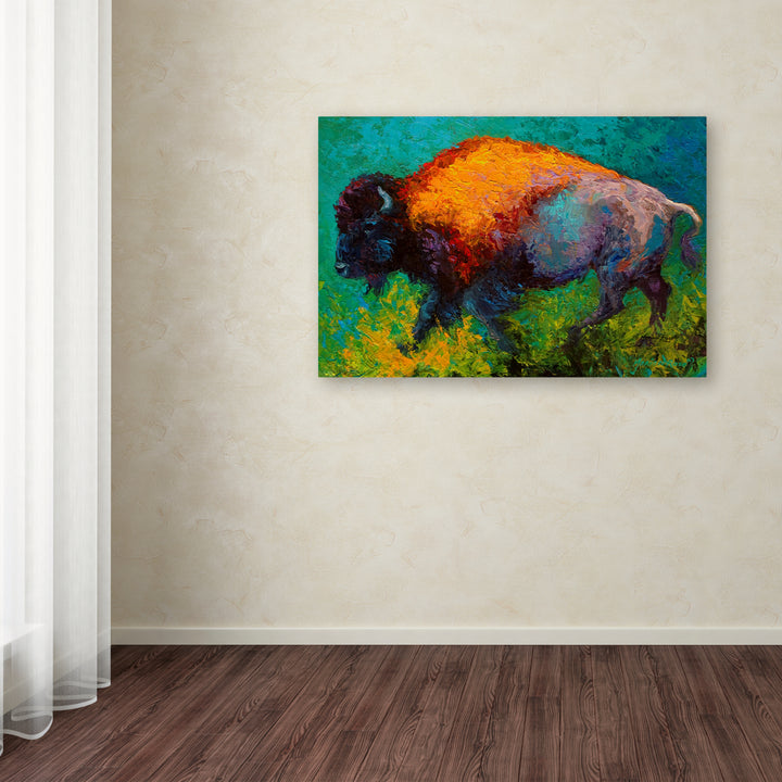 Marion Rose On The Run Bison Ready to Hang Canvas Art 12 x 19 Inches Made in USA Image 3