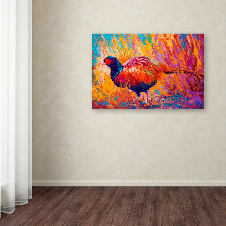 Marion Rose Pheasant Ready to Hang Canvas Art 12 x 19 Inches Made in USA Image 3