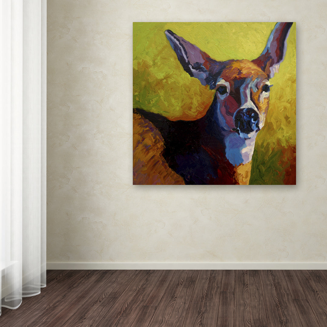 Marion Rose Doe Look Ready to Hang Canvas Art 14 x 14 Inches Made in USA Image 3